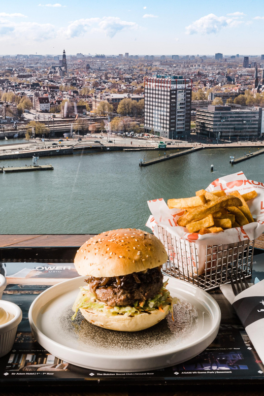 Amsterdam: A'DAM Lookout Entry Ticket with Burger - A’DAM Tower location: how to reach Amsterdam North fast