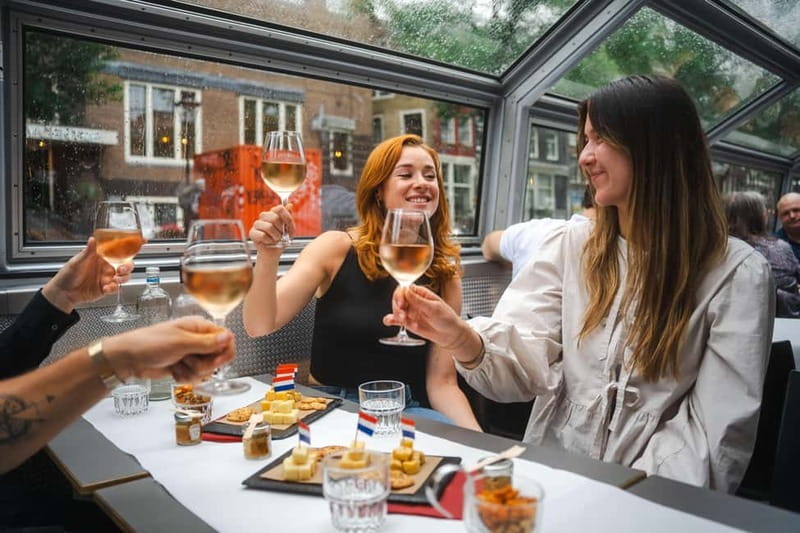 Amsterdam: Cheese & Wine Cruise Tasting Experience - The Cheese Platter and Drinks Plan (Wine Refills Included)