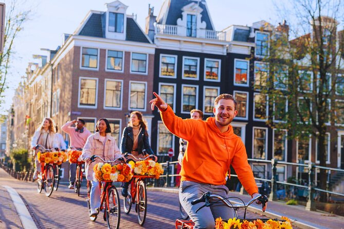 Amsterdam City Top Highlights Guided Bike Tour - Anne Frank House moment: a brief stop that sets the tone