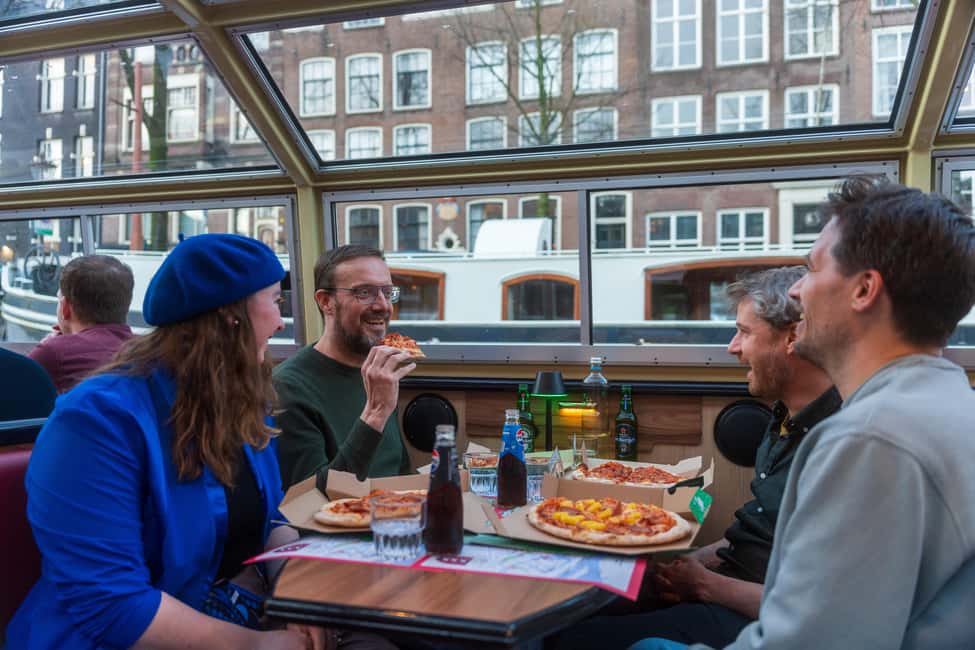 Amsterdam: Evening Pizza Cruise Along the Canals - The route: what you’ll see as the boat passes the canal landmarks