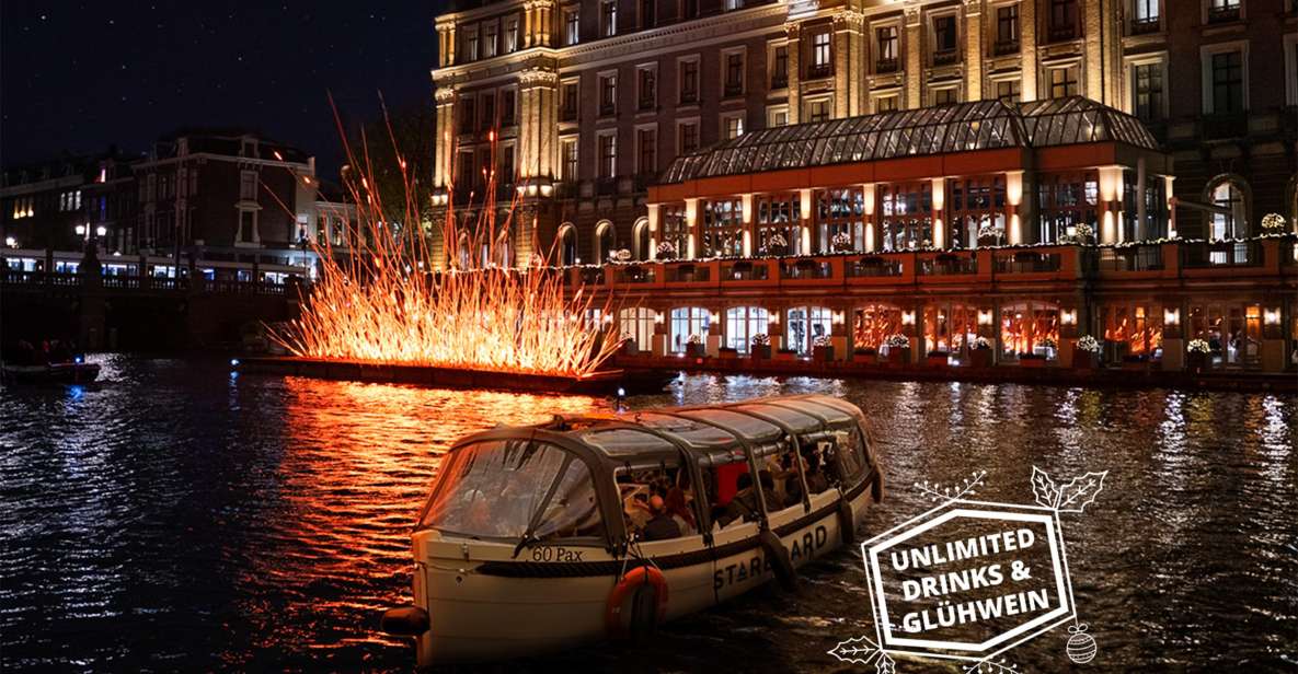 Amsterdam: Light Festival Boat with Unlimited Drinks Option - Unlimited drinks option: when it’s actually good value