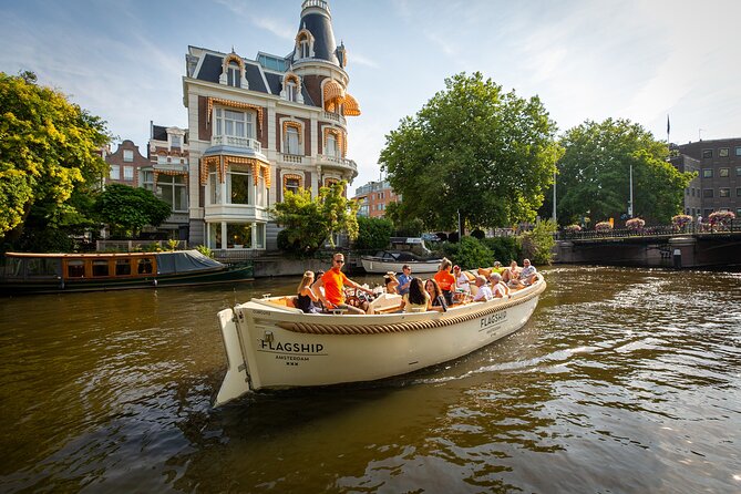 Amsterdam Luxury Canal Cruise + Unlimited Drinks & Bites option - Entering Amsterdam by canal ring, not just canal water