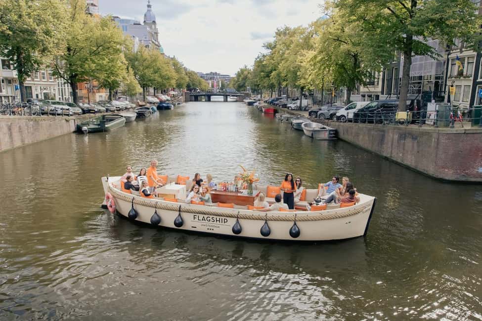 Amsterdam: Open Boat Cruise option Unlimited Drinks & Bite - Timing, crowds, and what to expect when you join the line