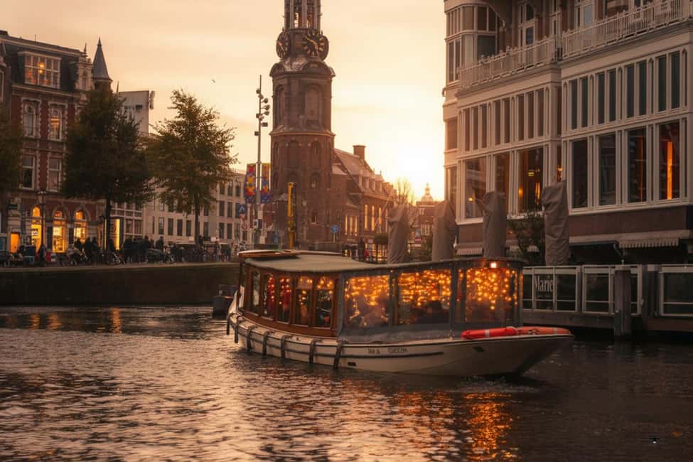 Amsterdam:1.5-Hour Canal Cruise local Guide, Drinks & Snacks - Your Canal Route: From Rijksmuseum Area to Amsterdam Centraal Views