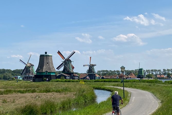 Escape Amsterdam: E-Bike to Zaanse Schans Windmills & Zaandam - Krijtmolen d’Admiraal: the working windmill moment